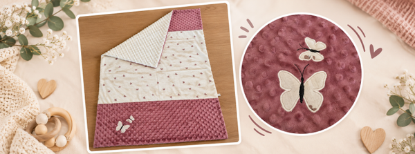 Couverture bébé avec appliques