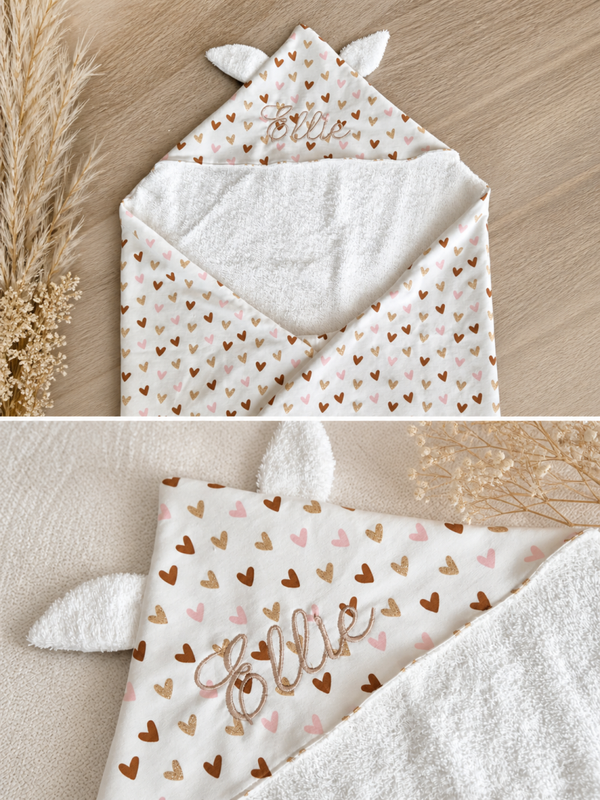 Cape de bain bébé personnalisée