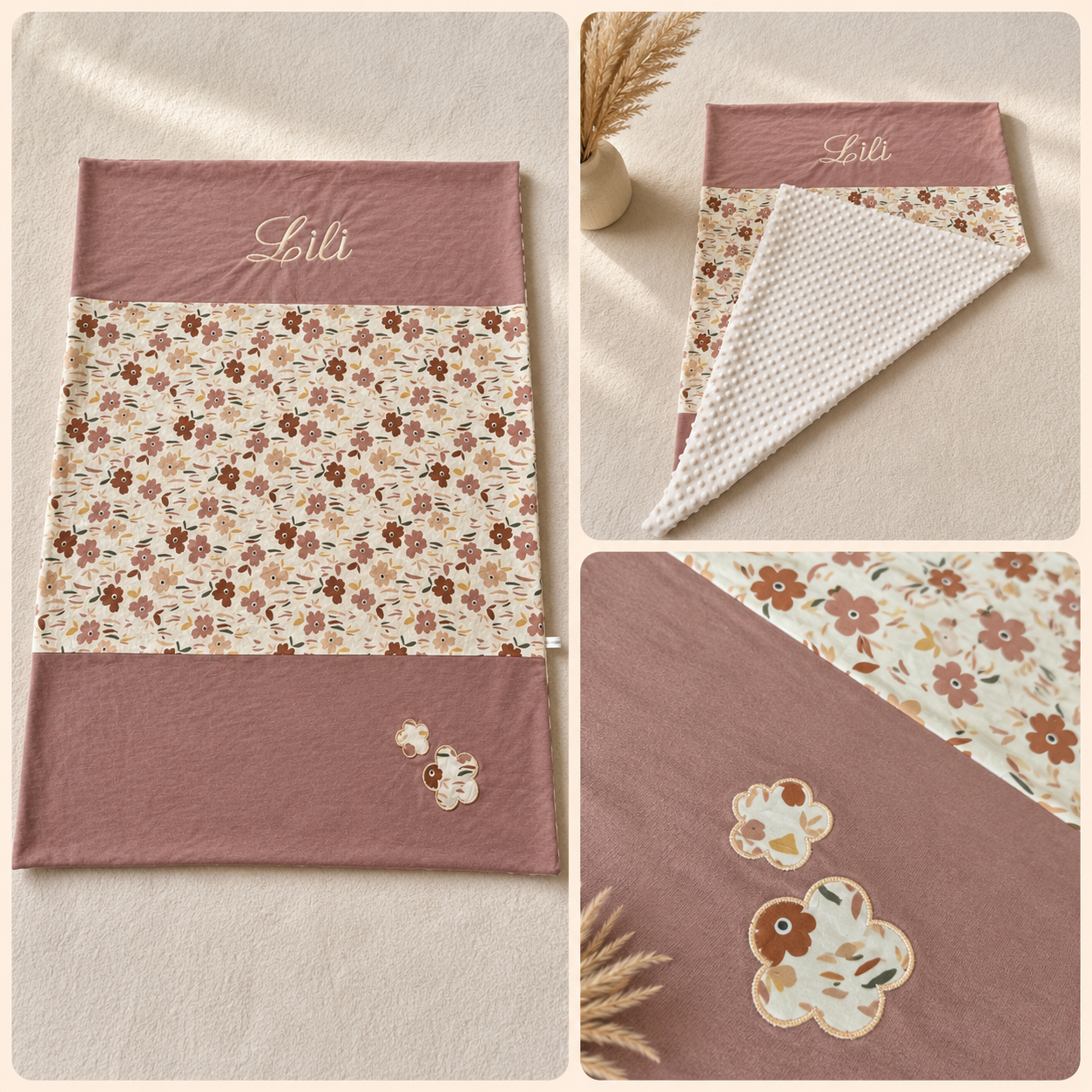 Couverture bébé avec appliques