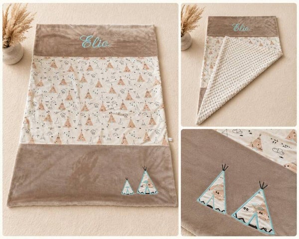 Couverture bébé avec appliques