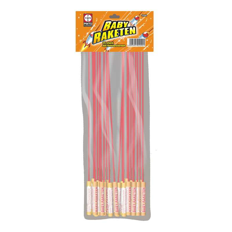 Babyraketen mit Kinstereffekt