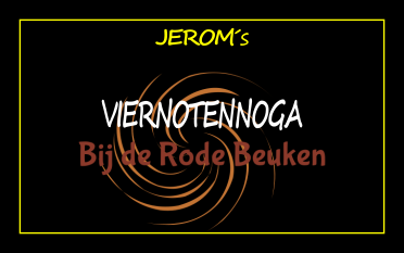 Eigen ontwerp etiket voor noga met logo Bij de Rode Beuken
