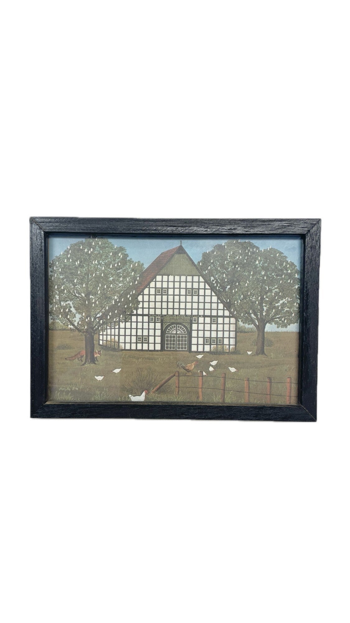 Vintage lijstje vakwerkhuis