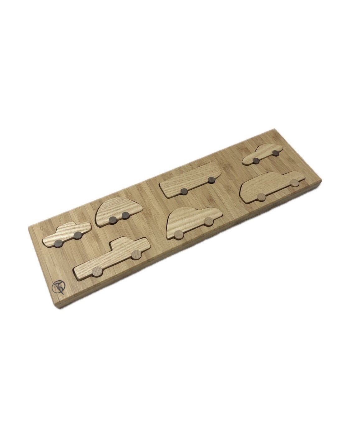 Handgemaakte houten puzzel - auto’s