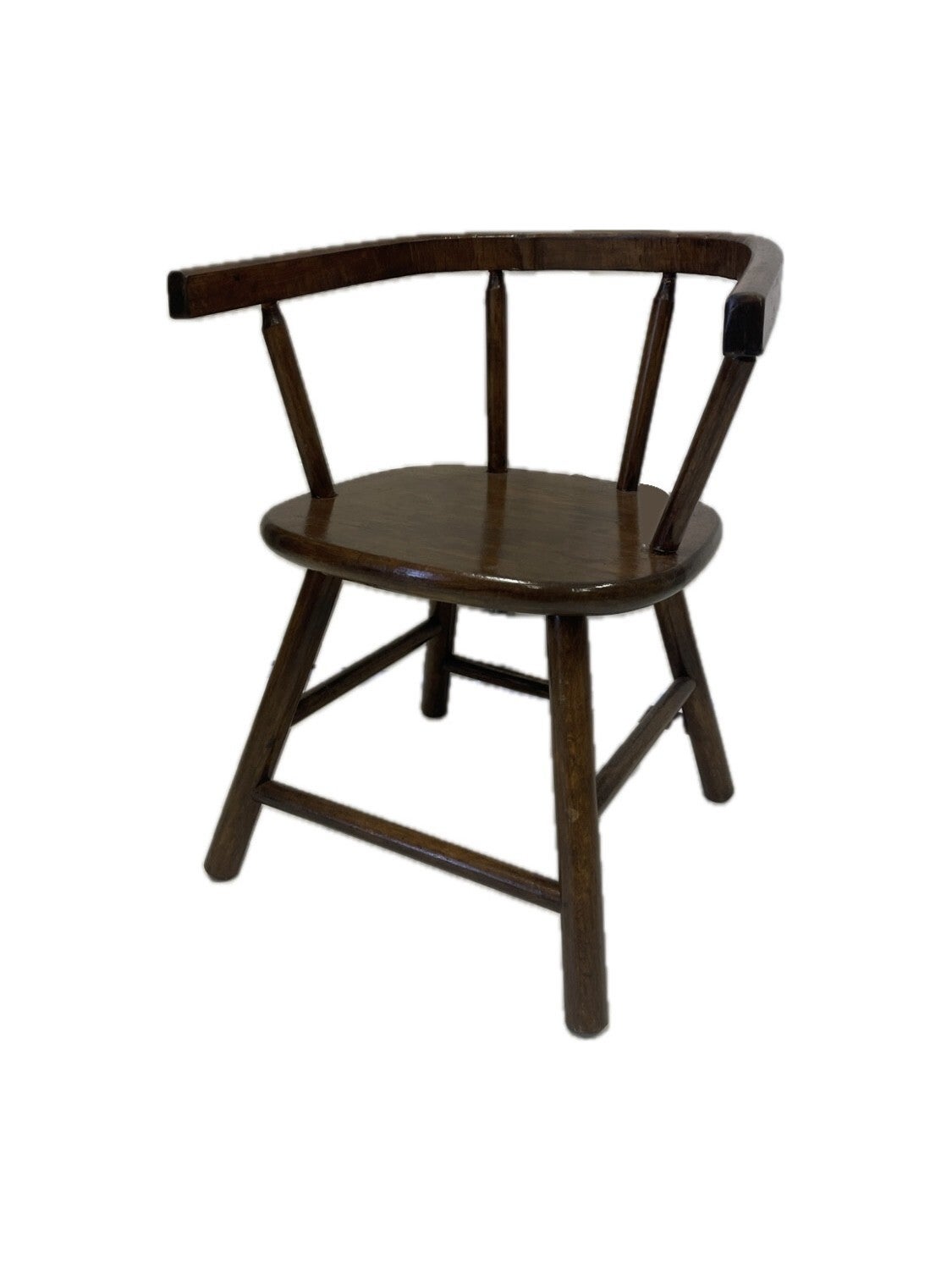 Vintage houten kinderstoel