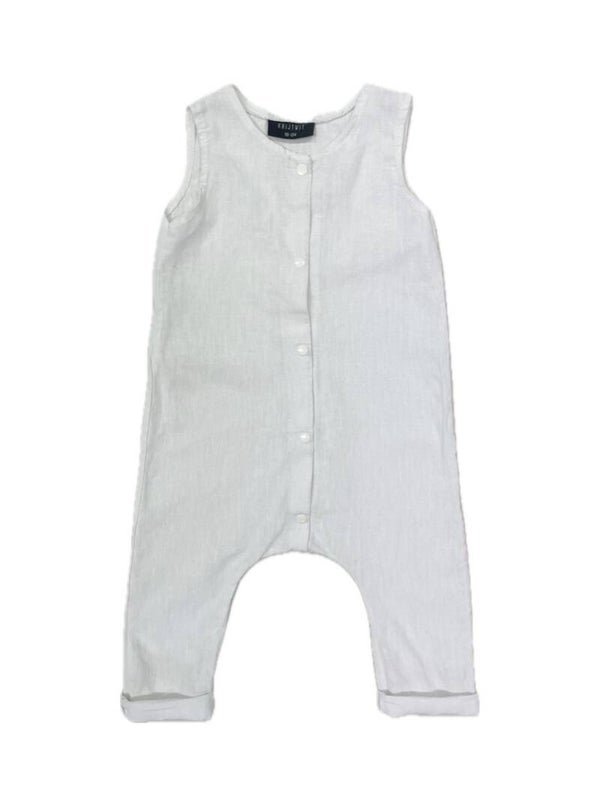 Krijtwit playsuit - maat 98