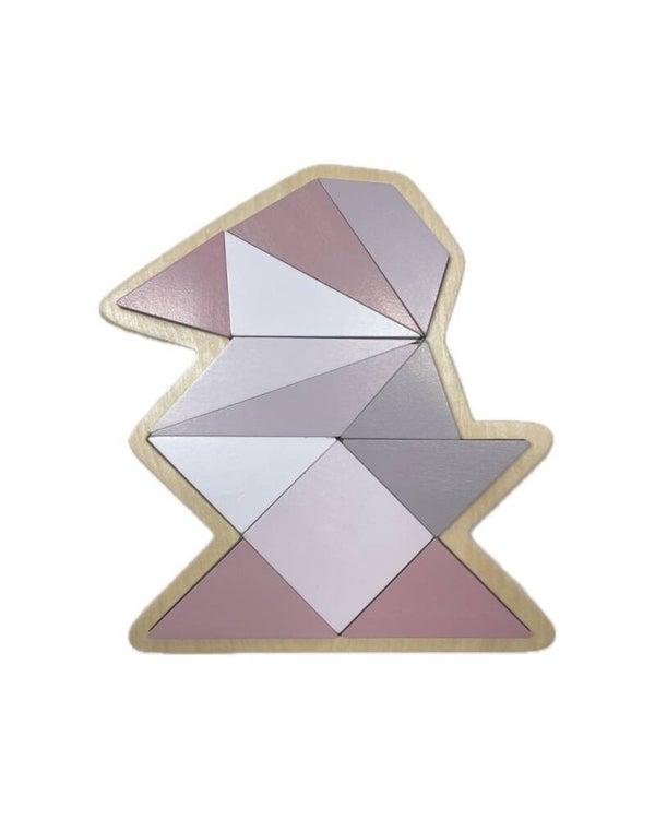 Sebra houten puzzel - roze
