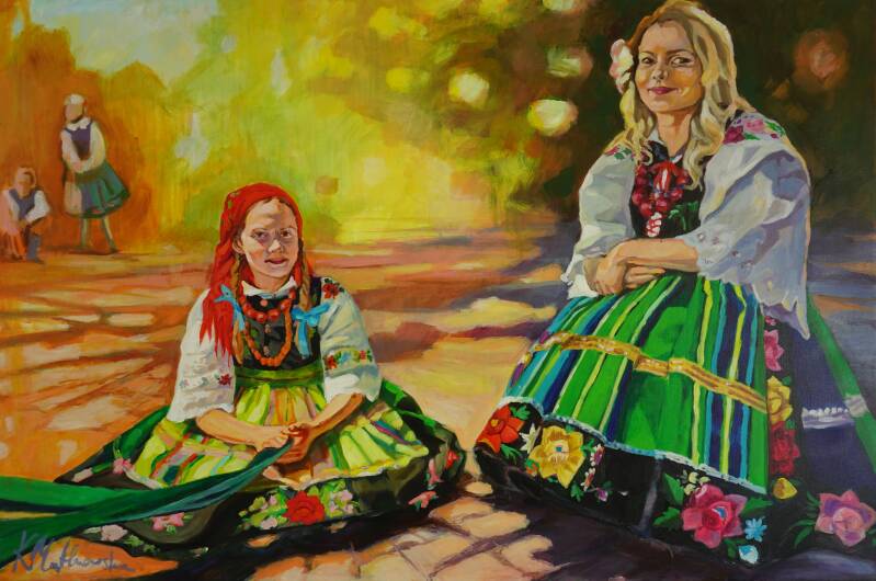 Schilderij Poolse folklore