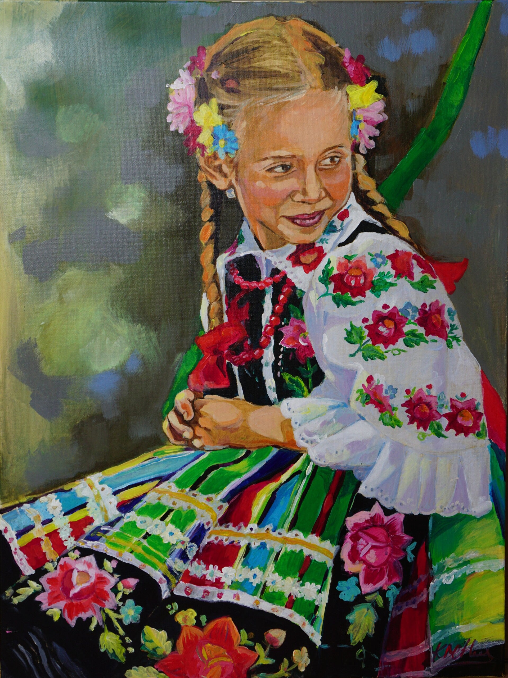 Schilderij Poolse folklore