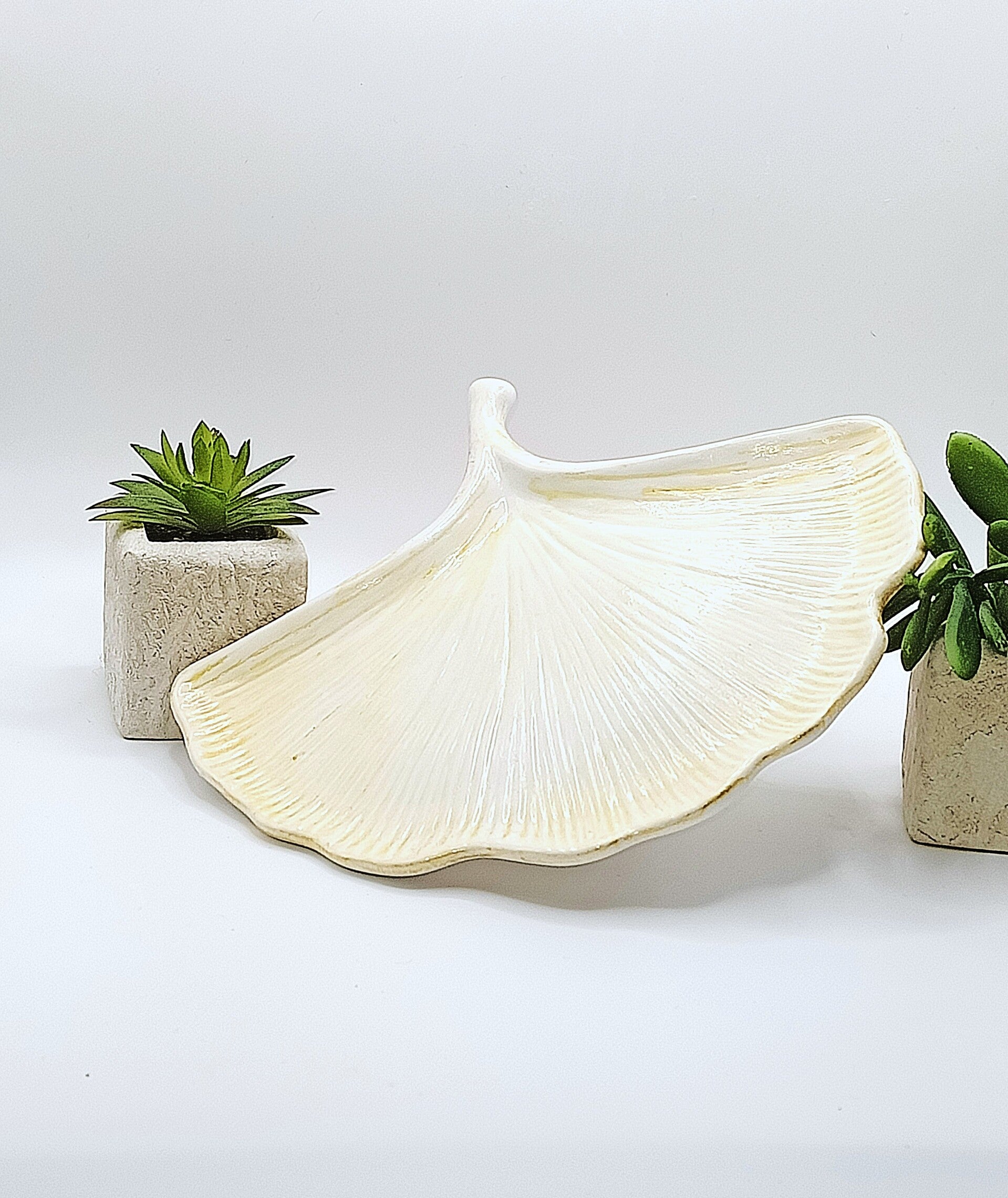 Petit plateau porte bijoux feuille de gingko