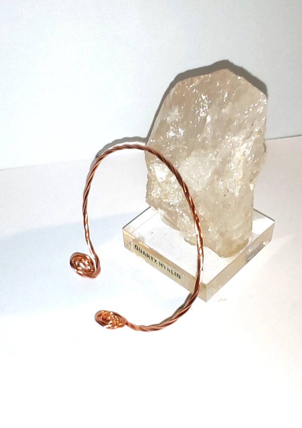 Bracelet cuivre torsadé