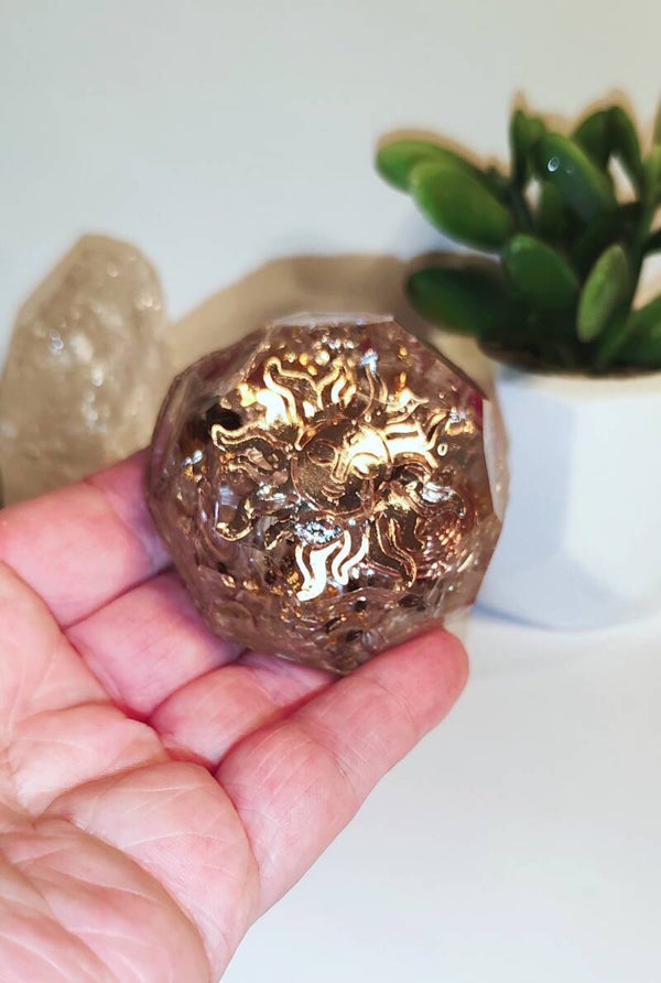 Dôme orgonite Quartz rutile