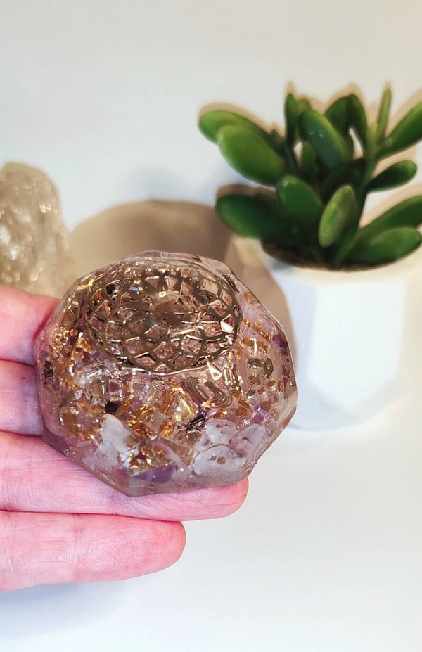 Dôme orgonite Améthyste
