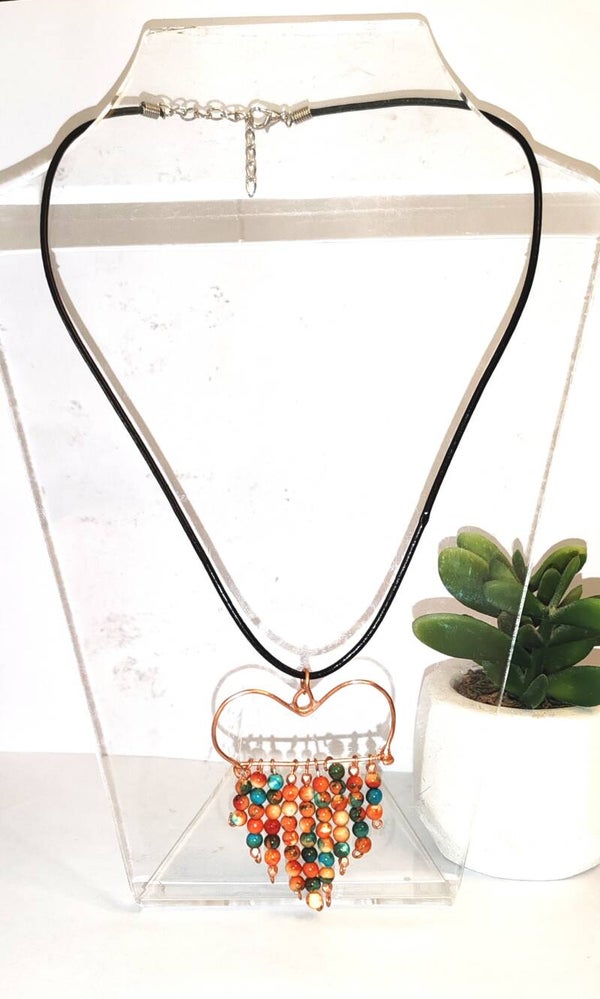 Collier coeur de jade