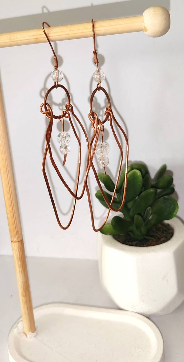 Boucles d'oreilles losange