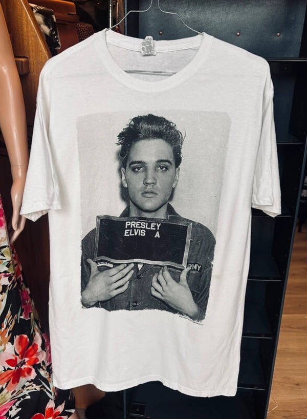 👕 T-shirt Elvis Presley (M - 100 % coton - Made in El Salvador) #62rond