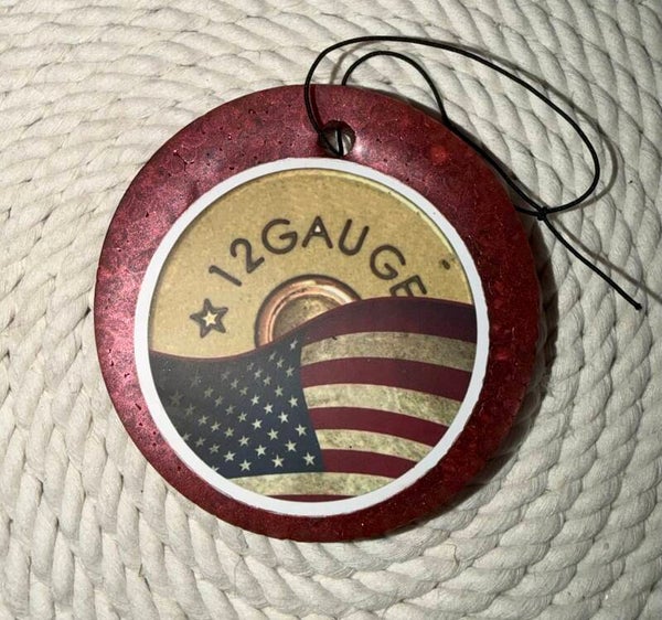 12 gauge flag- Mahogany Teakwood