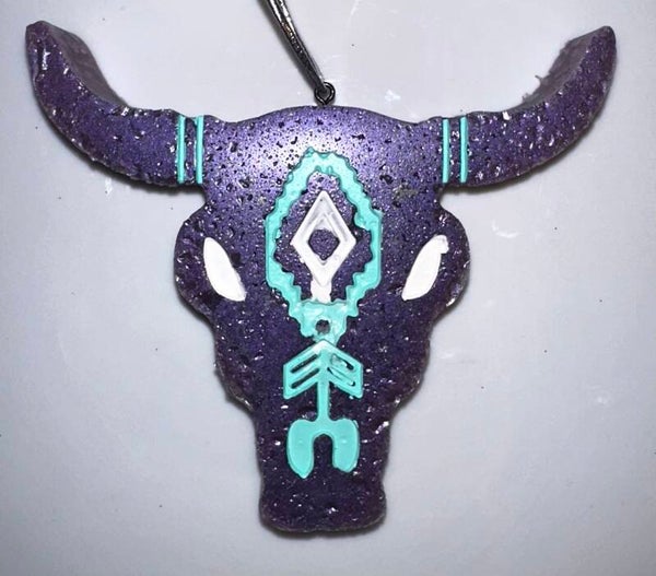 Bull Skull Freshie - Velvet Amber