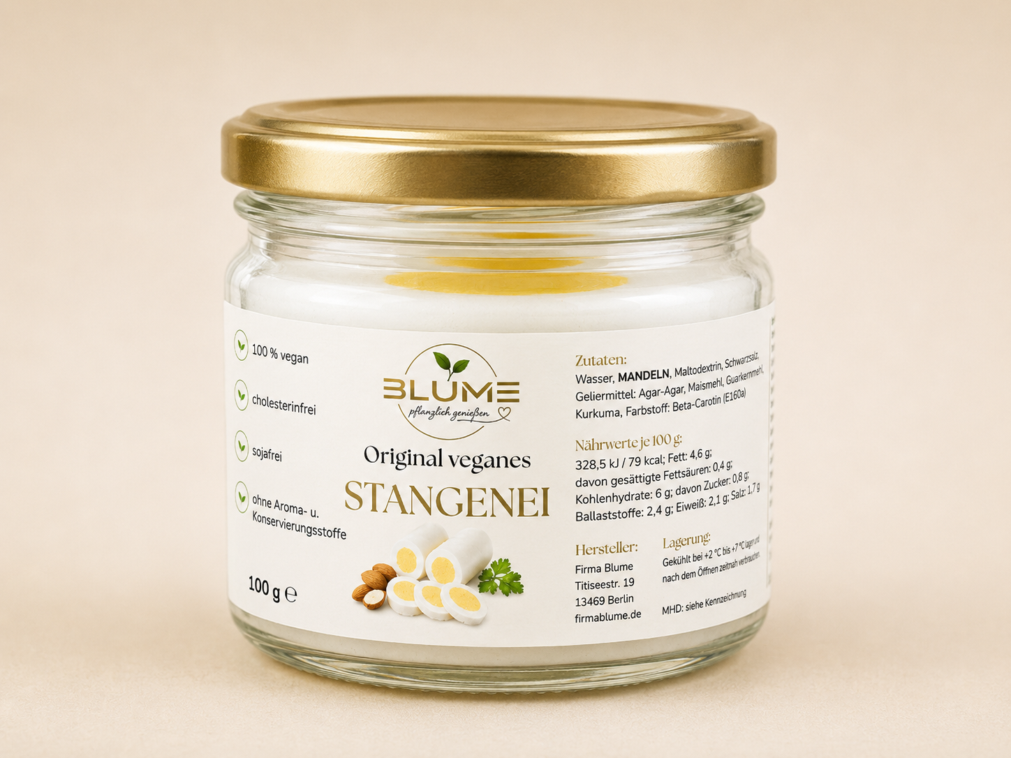 Veganes Stangenei im Glas (100g)