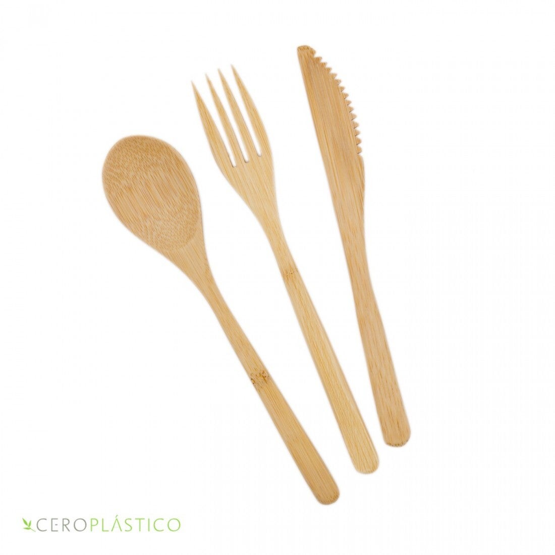 Set de cubiertos de bambú