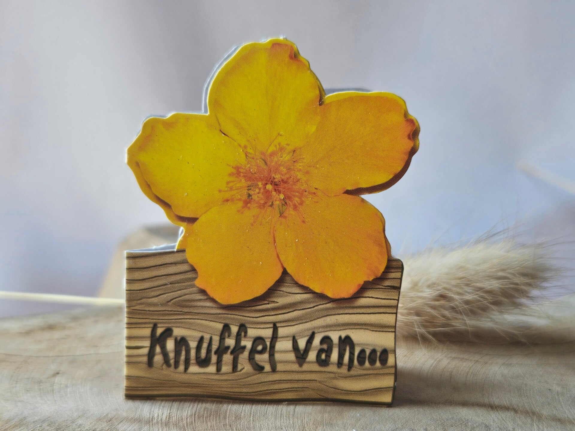 Bloemenkaartje ~ Knuffel van...