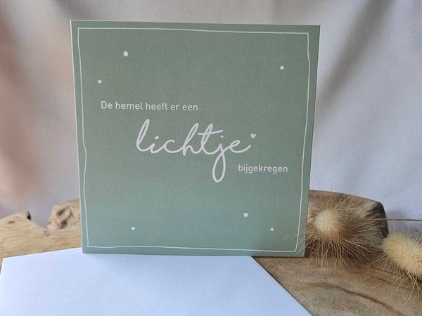 Kaart ~ De hemel heeft er een lichtje bijgekregen