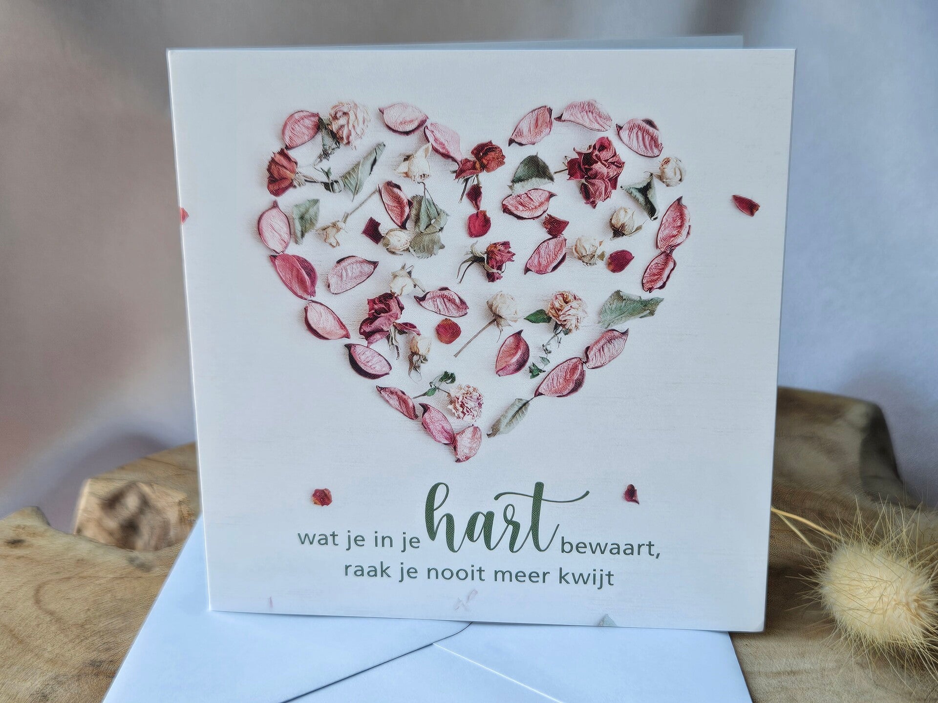 Kaart ~ Wat je in je hart bewaart raak je nooit meer kwijt