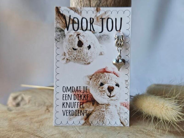 Mooi Mens Kaartje ~ Omdat je een dikke knuffel verdient