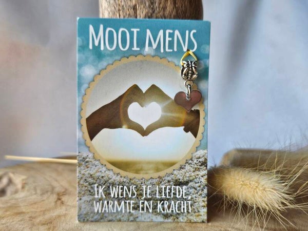 Mooi Mens Kaartje ~  Liefde, warmte en kracht