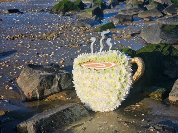 Lattewit ~ Koffie van bloemen