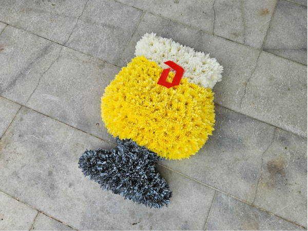 Geelgoud ~ Rouwstuk bierglas