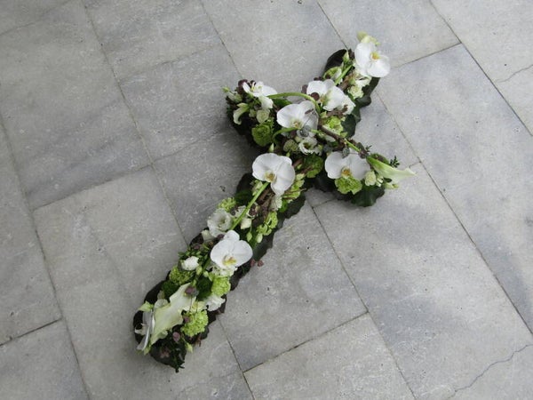 Mosgroen ~ Rouwstuk Kruis