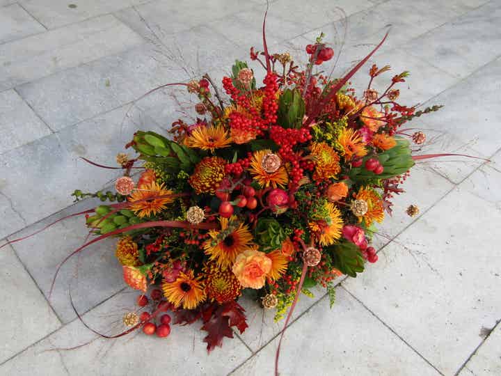 Herfstkleuren ~ Rouwstuk ovaal