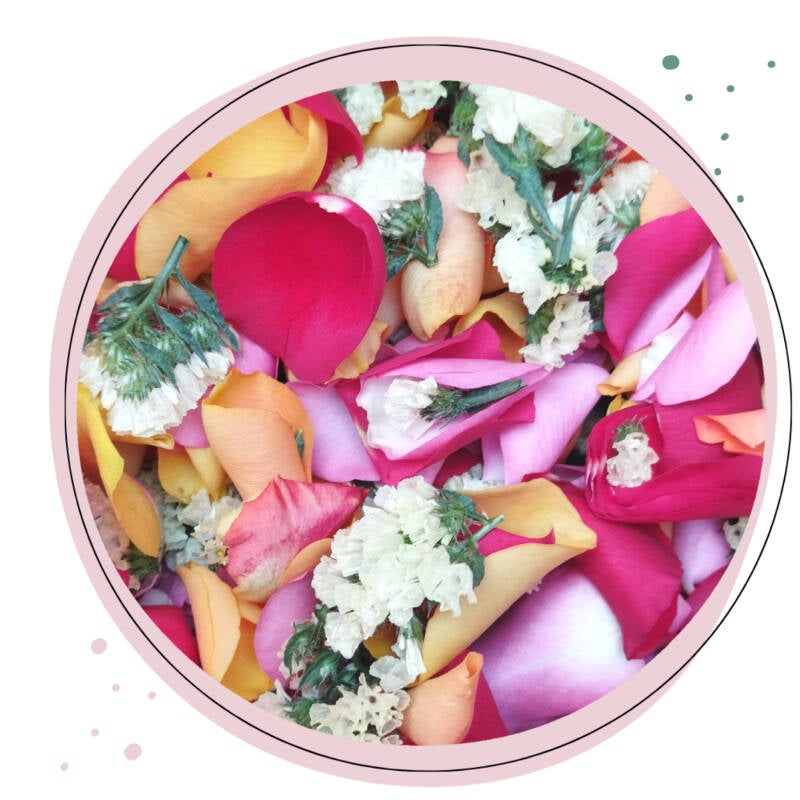 Strooibloemen graf afscheid