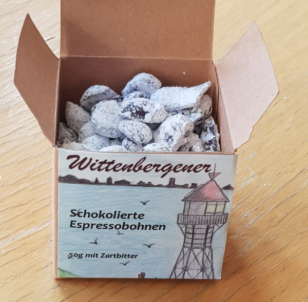Wittenbergener schokolierte Espressobohnen