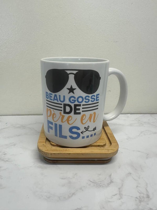 Mug fête des pères humouristique.