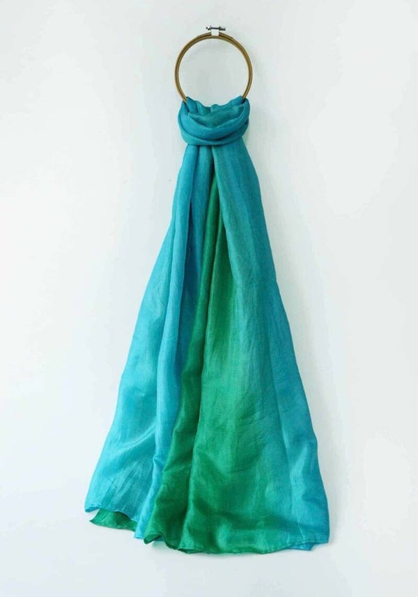 CraftLink Foulard en soie fait main gradient