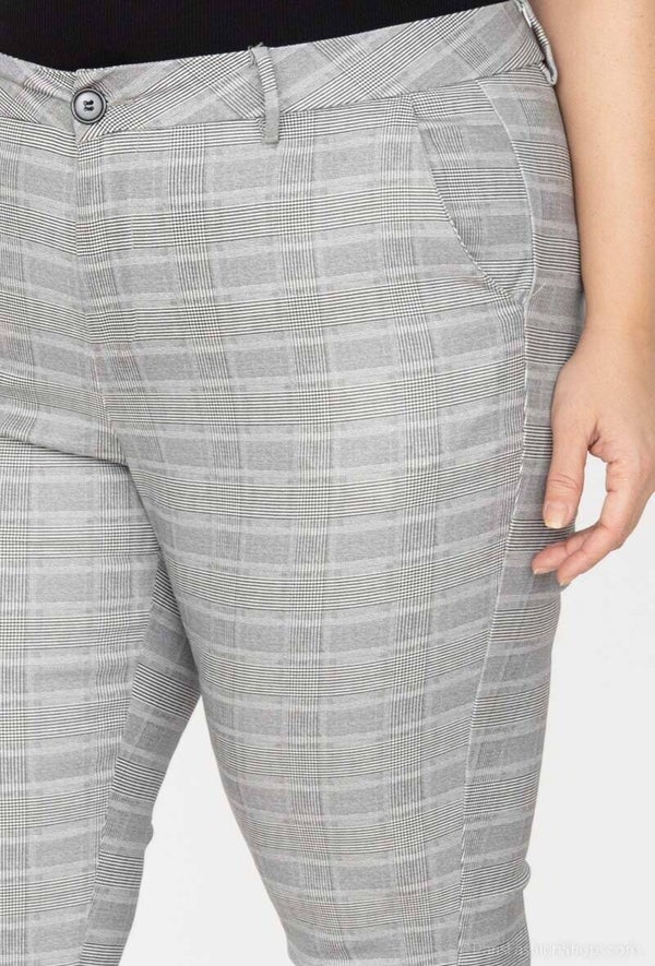 Dames broek Leder look