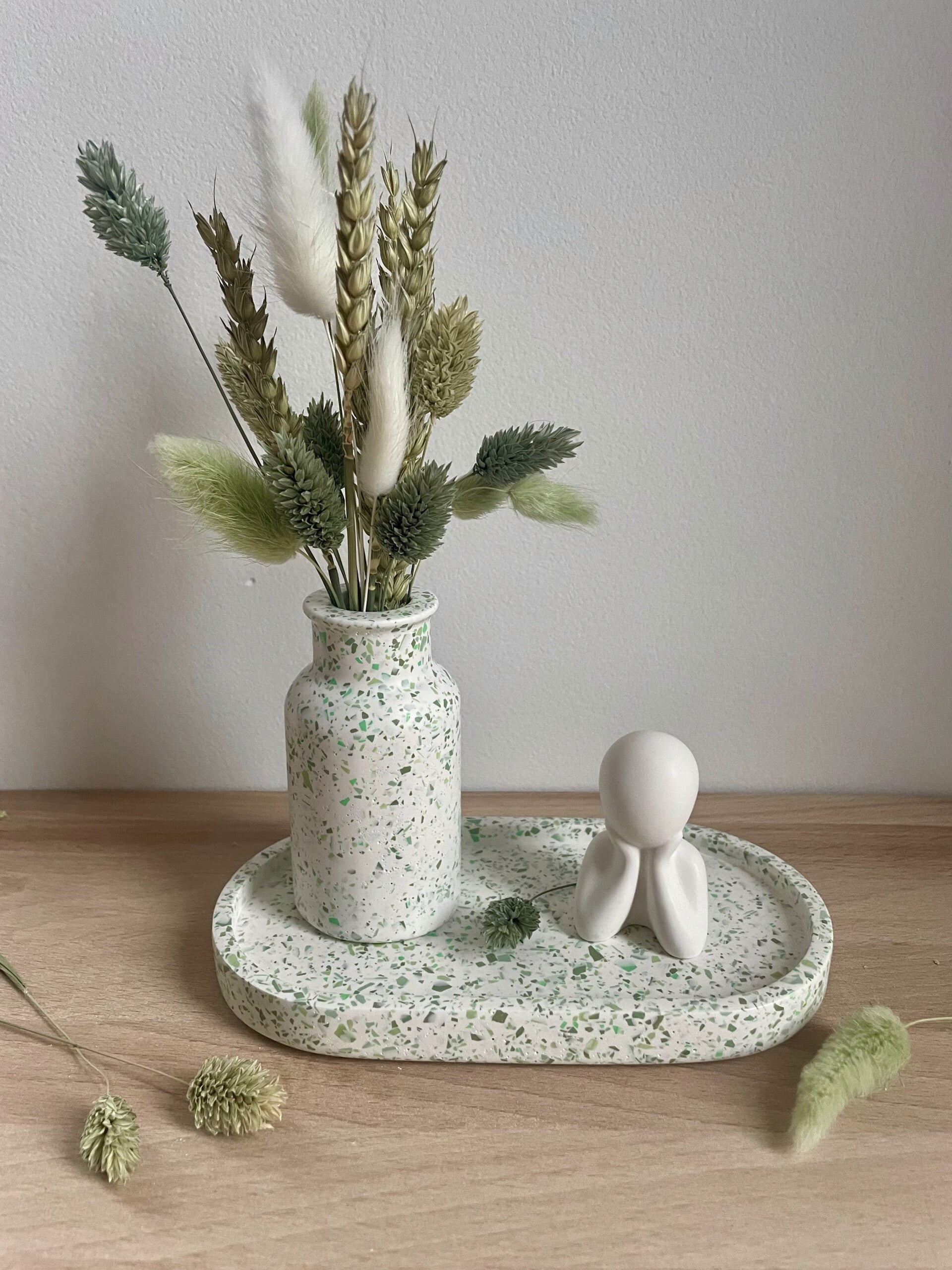 Setje - schaal + vaasje + mannetje Terrazzo