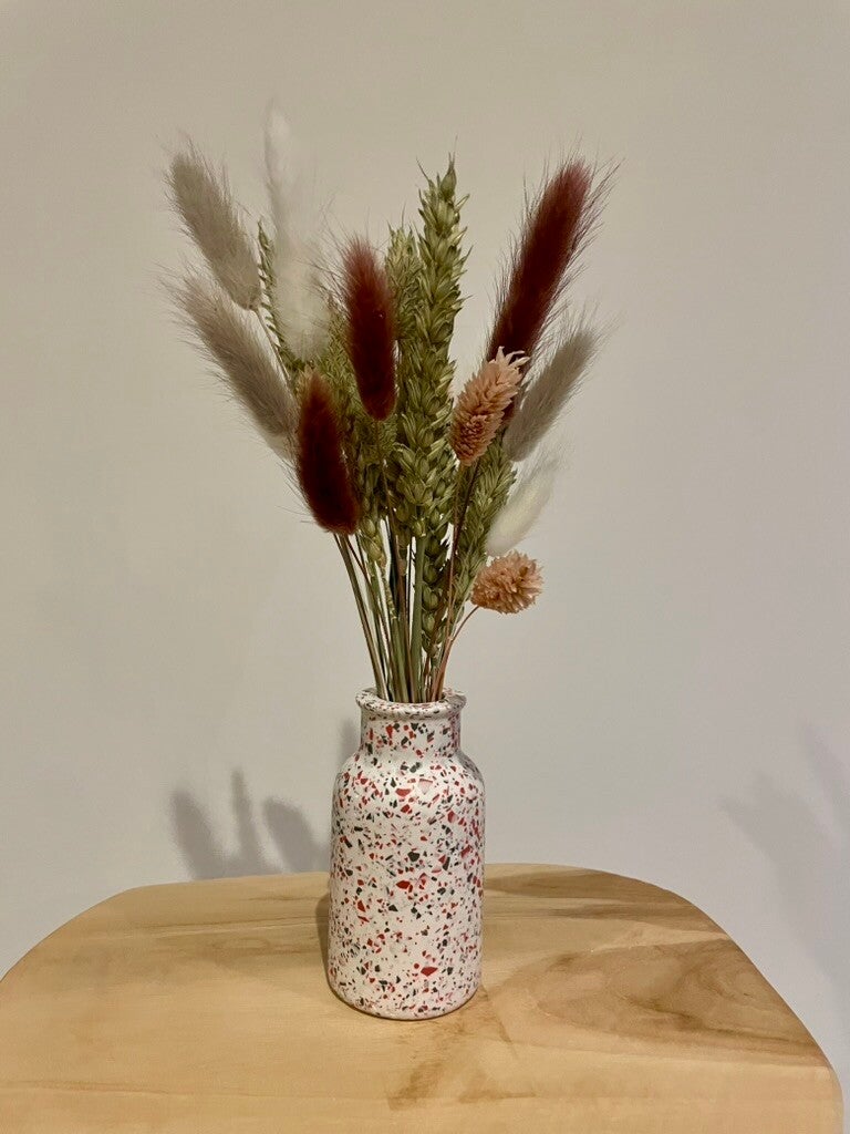 Vaasje voor droogbloemen Terrazzo