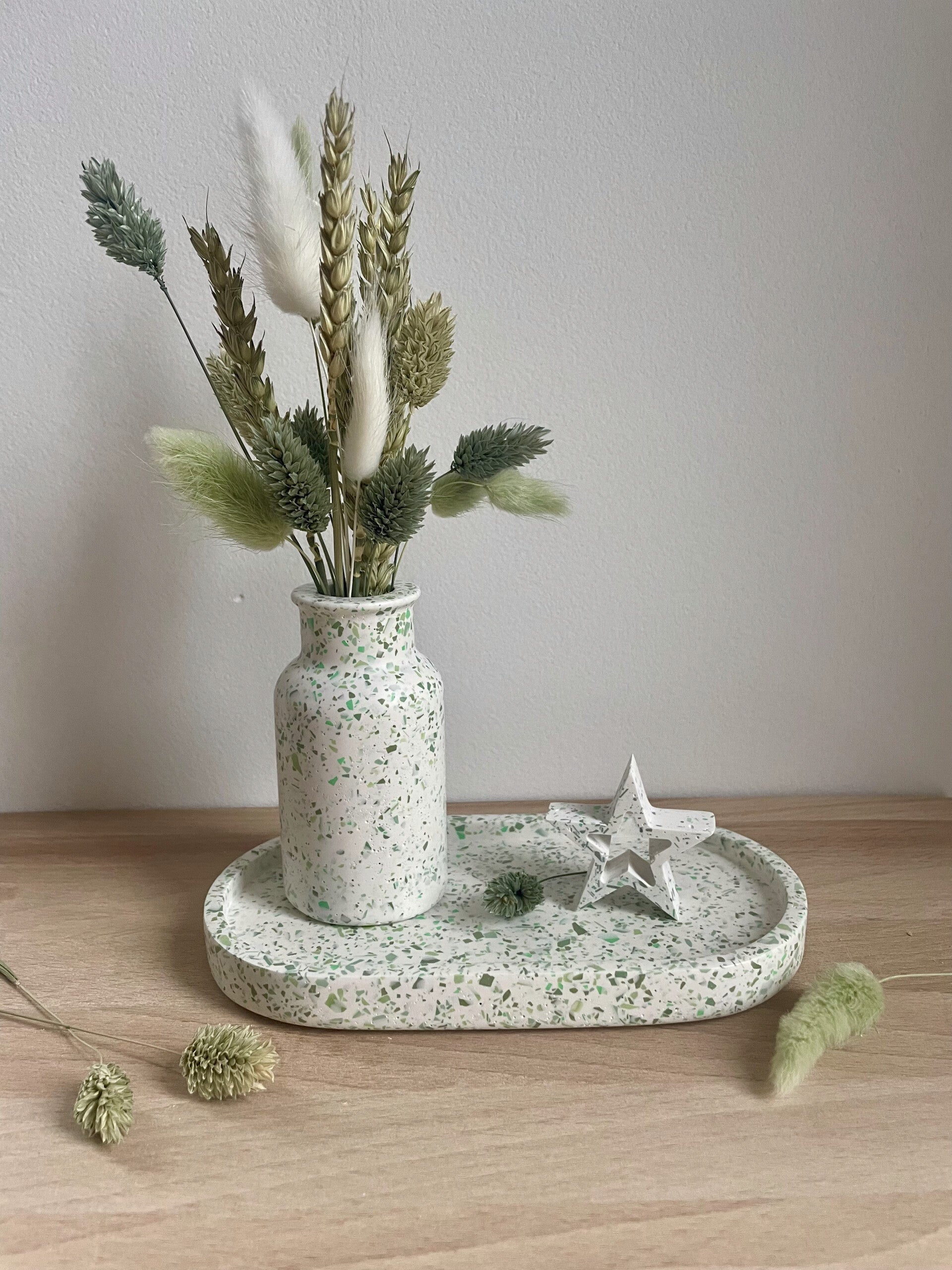 Setje - schaal + vaasje + ster Terrazzo