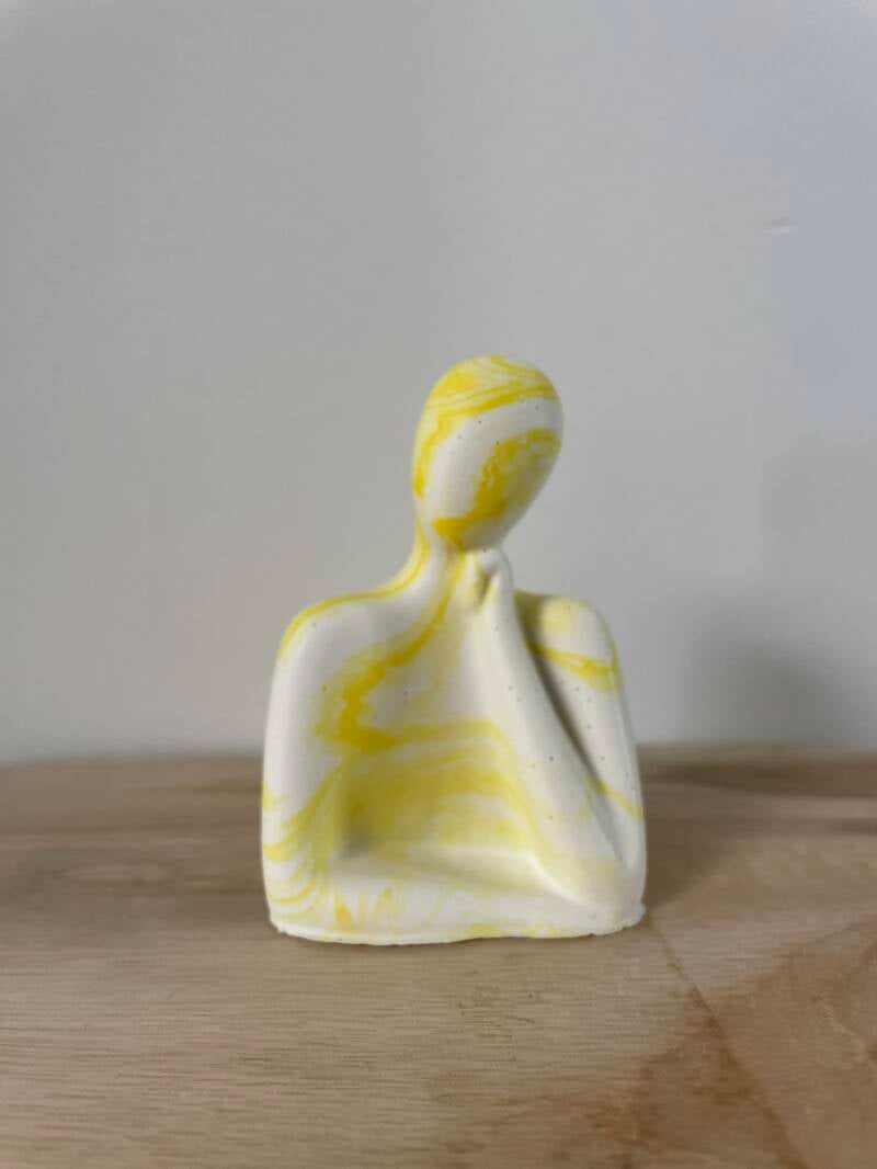 mannetje swirl geel/wit