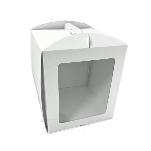 BOITE A GATEAUX AVEC POIGNEE ET FENETRE 35 x 35 x 40h