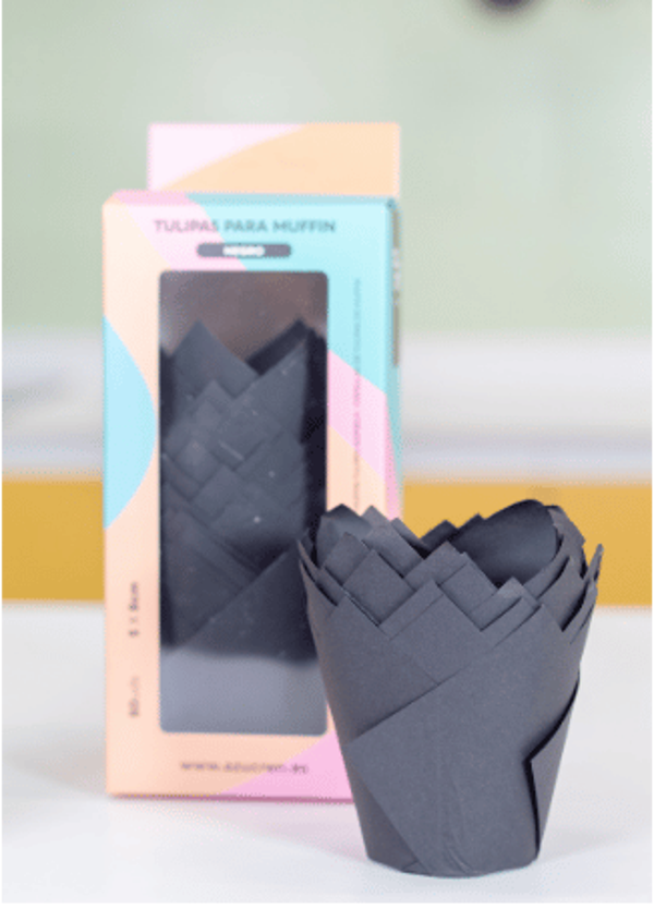 50 Caissettes MOULES À MUFFINS Cupcake EN PAPIER NOIR