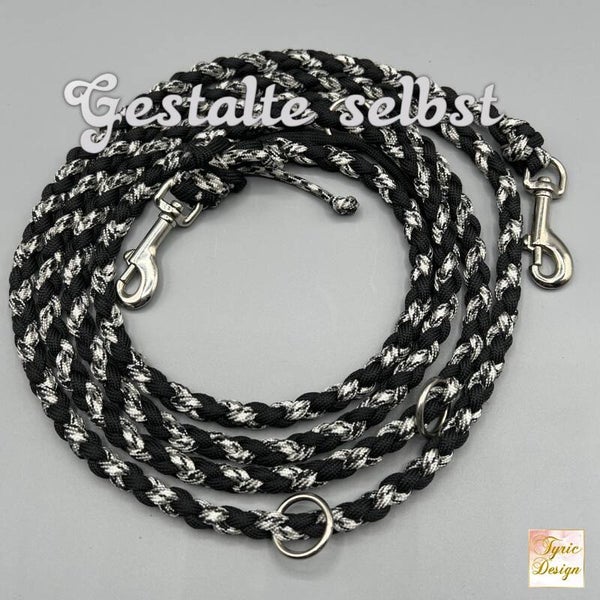 Paracord-Leine für kleine Hunde und Katzen selbst gestalten! ! 4-fach geflochten - Unser Modell "Adrastea S" - personalisierte Unikate
