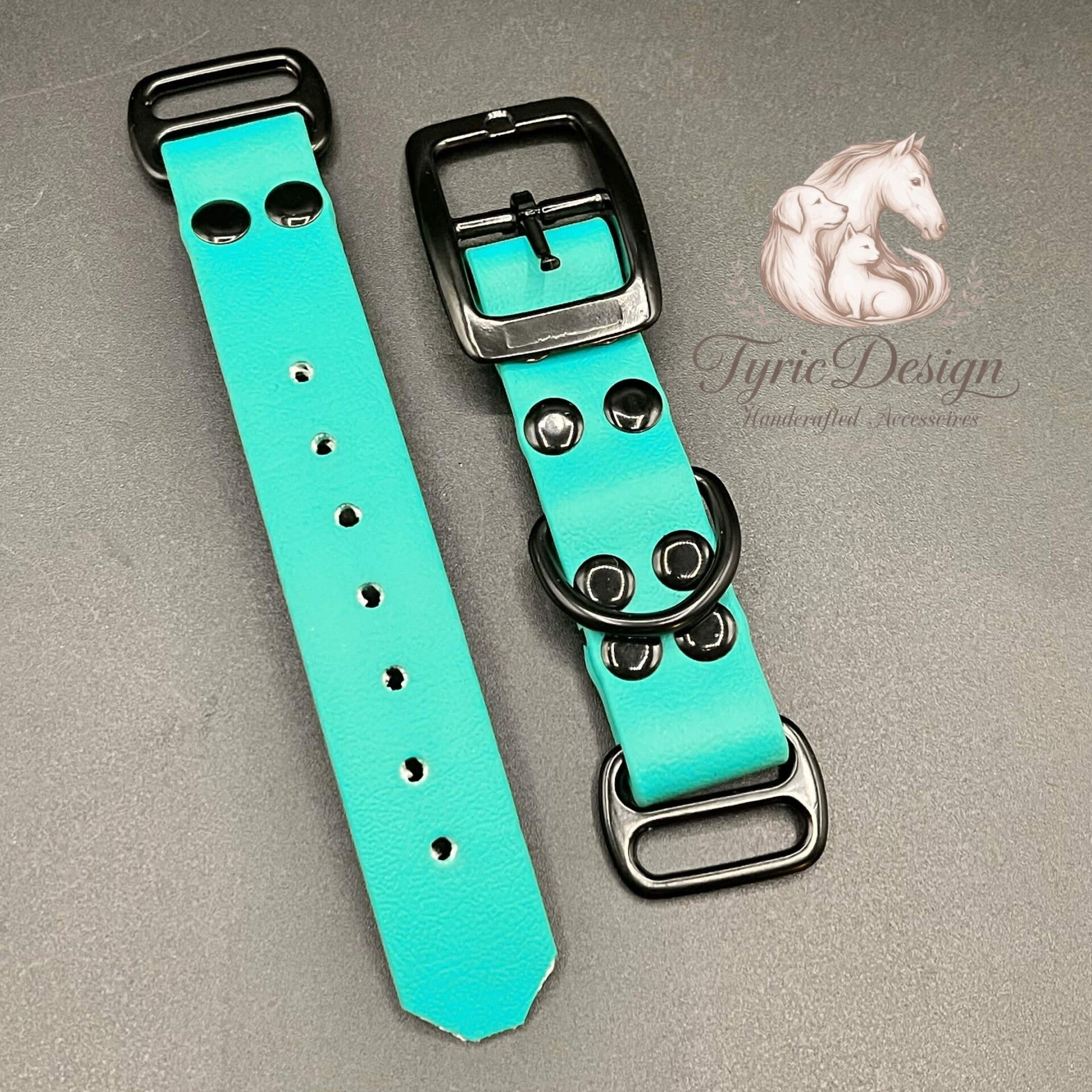 2-teiliger Biothane-Adapter 25 mm für Paracord-Halsbänder – mit 2x Tri-Glide & individueller Farbwahl