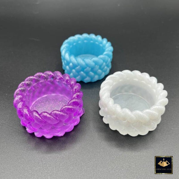 Kerzenhalter aus Resin "Körbchen" * Herstellung auf Wunsch * freie Farb-und Design-Wahl