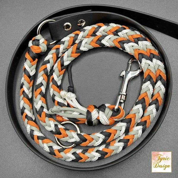 Hundeleine "Charcoal Blaze" - Grösse und Variante frei wählbar * Personalisiert * Unikate