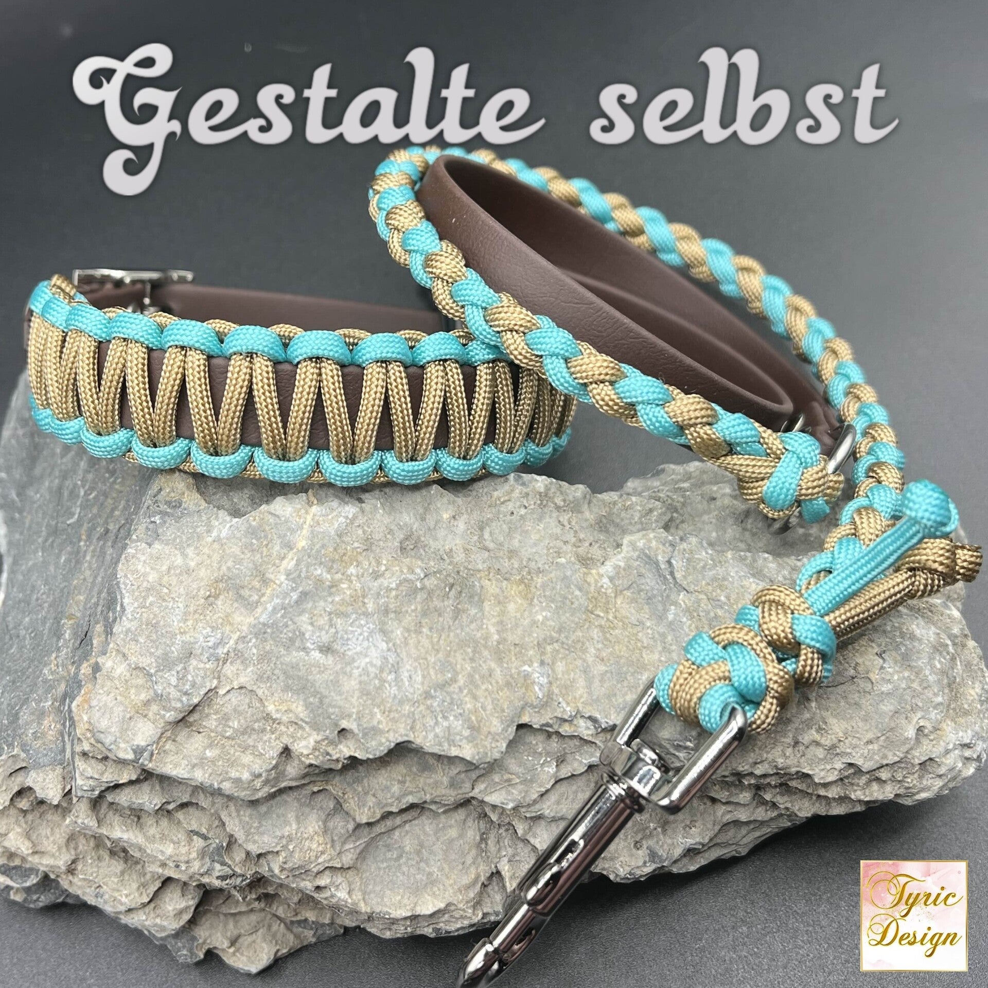 Biothane-Halsband mit Paracord für kleine Hunde*verstellbar*individuelle Maßanfertigung * Personalisiert * Unikate * selbst zusammenstellen * auch als Set erhältlich