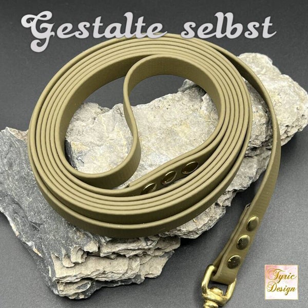 Biothane-Leine mit Handschlaufe * 16mm breit * 26 Farben * 5 verschiedene Beschläge * Individuelle Unikate